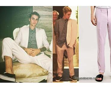 STYLE : JUSTIN BIEBER wears a Topman suit to confirm romance