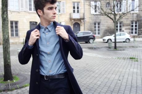 BLOG-MODE-HOMME_STYLE_Bonne-gueule-chemise-chambray-acne-coat-silk-churchs-leyton-skinny-zip-jeans-bordeaux-paris-blogueur-mec-streetstyle