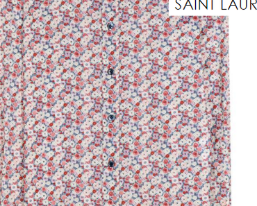 [MODE]Le cas de la chemise fleurie de Saint Laurent Paris