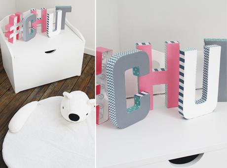 DIY Lettres cartonnées