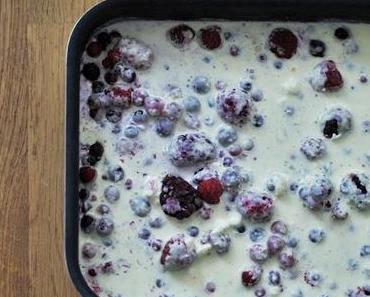 No sugar : Clafoutis de fruits rouges au mascarpone