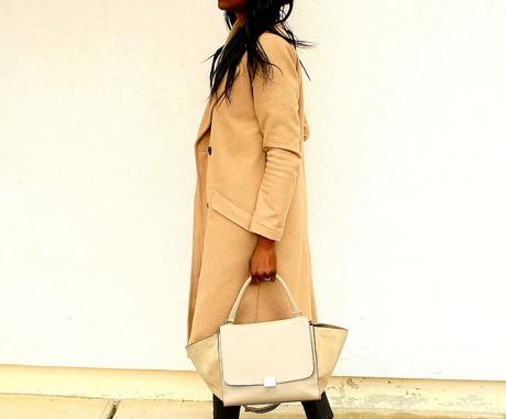 Celine trapeze Manteau camel 