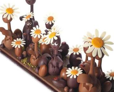 Mitra a visité la maison du chocolat pour Pâques