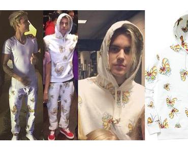 STYLE : Justin Bieber with Supreme Gonz Butterfly hoodie
