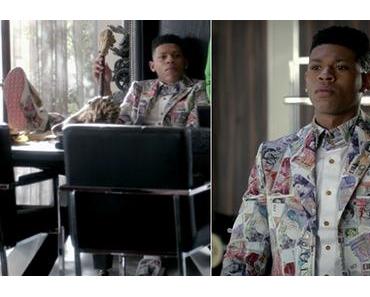 EMPIRE : Hakeem with a Vivienne Westwood Money print outfit in s2ep11