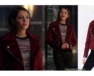 THE FLASH : Thea Queen in Noise+Silence red biker jacket in s4ep17