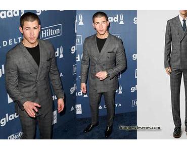 STYLE : Nick Jonas in Topman suit at Glaad Media awards