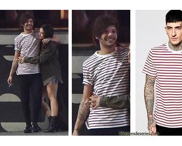 ONE DIRECTION : Louis Tomlinson porte une marinière Fred Perry