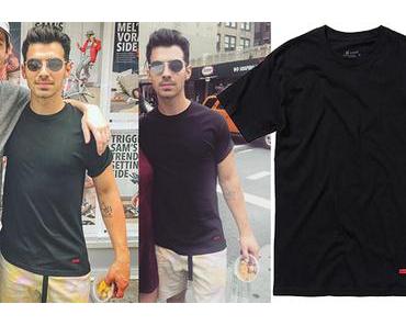 STYLE : Joe Jonas in NY with a black tee