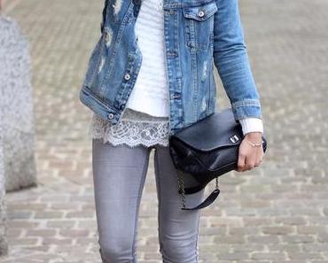LACE x GREY x JEANS