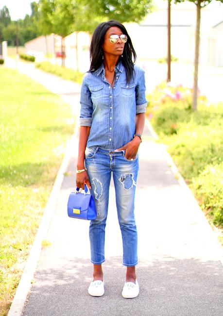 espadrilles-kenzo-mini-sac-furla-jeans-dechire-zara-chemise-jeans-hm-larsson-jennings-montre-blog-mode