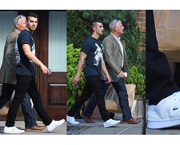STYLE : Joe Jonas with Godzilla and Lacoste sneakers