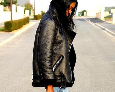 Le blouson en peau de mouton retournée Acne-like
