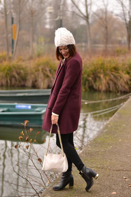 Inspiration mode - Look Manteau bordeaux