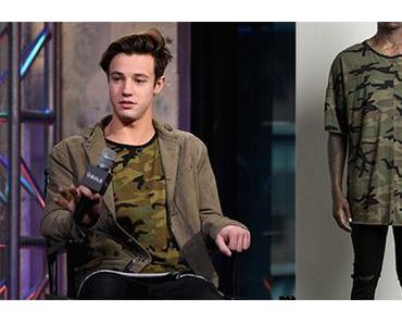 STYLE : Cameron Dallas in camo tee