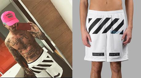 STYLE : J Balvin, shirtless and OFF-WHITE shorts