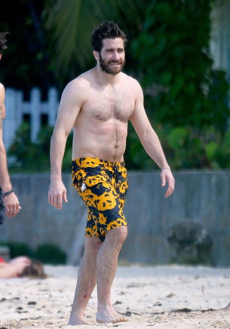 STYLE : Jake Gyllenhaal and Mark Wahlberg, shirtless, but with Vilebrequin swimshorts