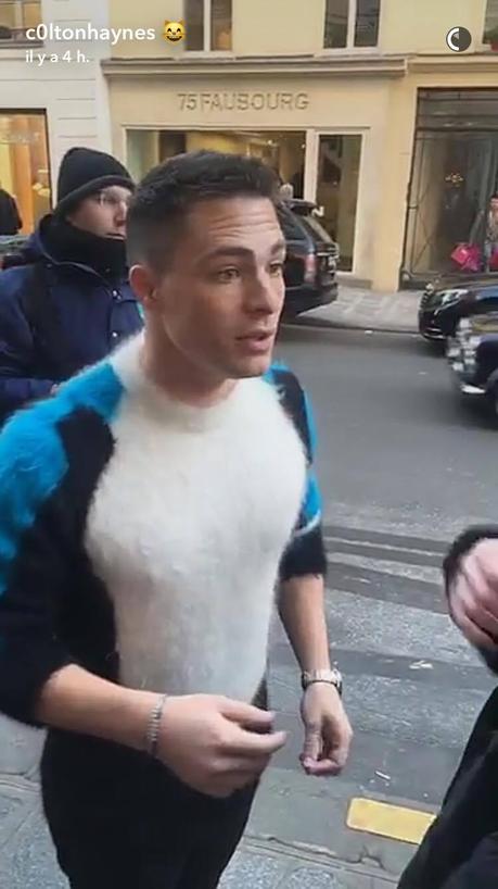 PARIS FASHION WEEK : Colton Haynes chez Louis Vuitton