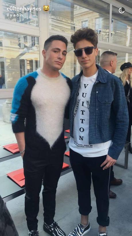 PARIS FASHION WEEK : Colton Haynes chez Louis Vuitton