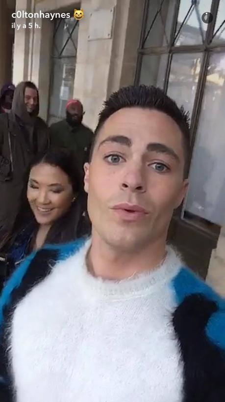 PARIS FASHION WEEK : Colton Haynes chez Louis Vuitton