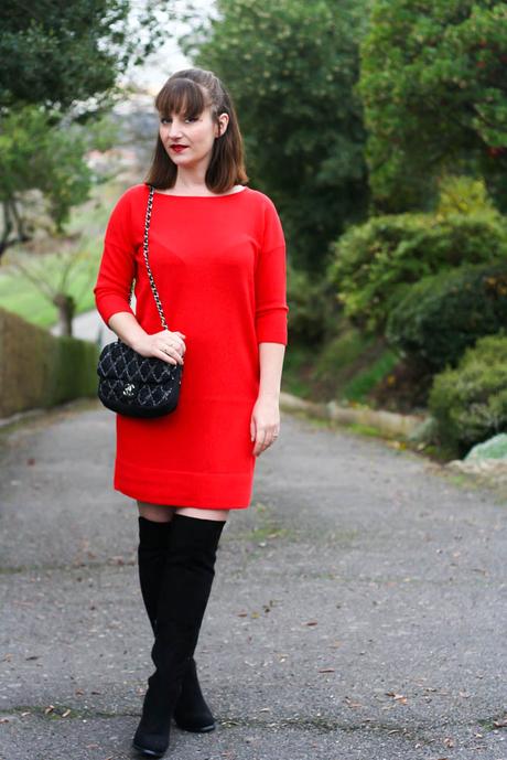 blog-mode-look-robe-rouge-cuissardes-chanel-timeless-blog-mode-toulouse