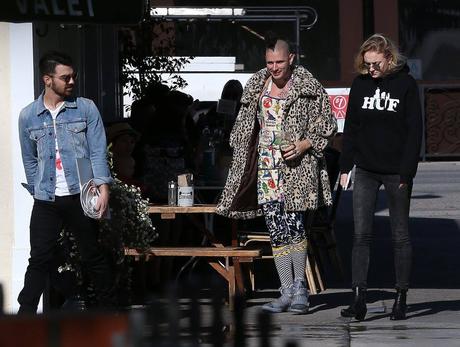 STYLE : Joe Jonas with a Palm Angels denim jacket
