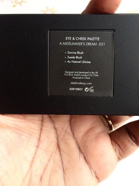 [BEAUTE] MAKE UP Un teint épicé avec la Palette Maquillage Sleek Make up A MidSummer’s Dream