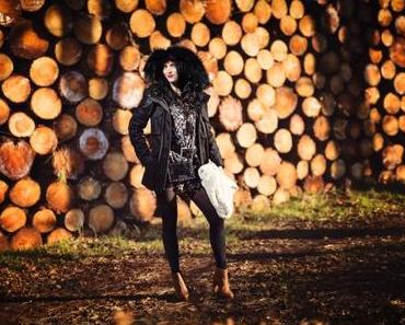 round timber : parka noire