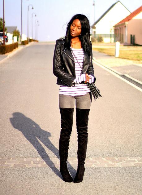 ootd-over-the-knee-boots-stripes-leather-jacket-trend