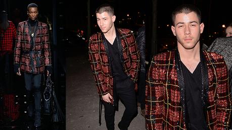 STYLE : Nick Jonas at Manko in Balmain kimono