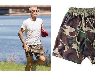 STYLE : Justin Bieber en short camouflage