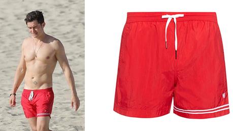 STYLE : Orlando Bloom in Dan Ward swim shorts