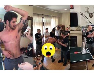 SEXY : Tyler Posey, armpits and bottom waxed in a radio show