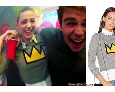 RIVERDALE : Betty Cooper with a crown print sweater in s1ep10