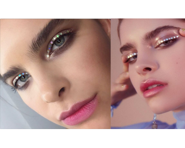 Tendance: Maquillage chromé(eyeliner et bouche).