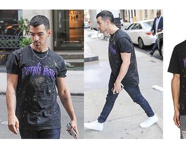 STYLE : Joe Jonas in NY with a Palm Angels tee