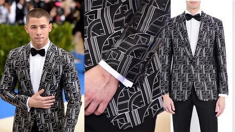 STYLE : Nick Jonas at the Met gala with a Ralph Lauren silk tuxedo