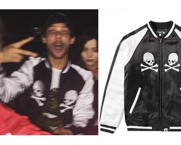 STYLE : Louis Tomlinson with  a  Bathing Ape x Mastermind Japan Souvenir Jacket