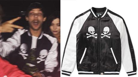 STYLE : Louis Tomlinson with  a  Bathing Ape x Mastermind Japan Souvenir Jacket