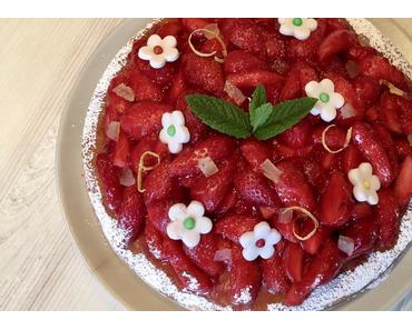 (Cookbook) Tarte aux fraises au pain de Gènes façon Michalak