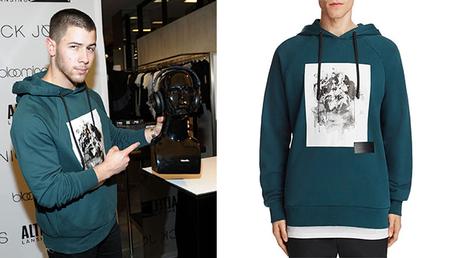 STYLE : Nick Jonas with a Public School hoodie