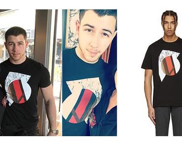 STYLE : Nick Jonas with a Neil Barrett t-shirt