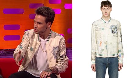 STYLE : Liam Payne with  an  Alexander McQueen  Bomber Jacket