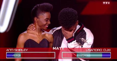 THE VOICE  : Lisandro Cuxi dans un superbe bomber pour son duo avec Ann-Shirley