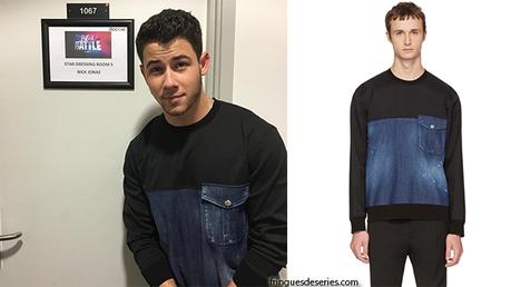 STYLE : Nick Jonas with a Dsquared 2 sweatshirt