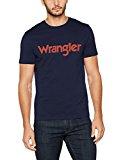 Wrangler Ss Logo Tee, T-Shirt Homme, Bleu (Navy 35), Medium (Taille Fabricant: 00/M)