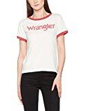 Wrangler Retro Kabel Tee, T-Shirt Femme, Rouge (Jester Red 9s), Small