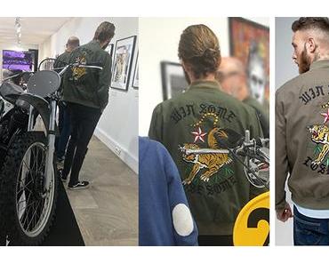 STREET LOOK : en veste Edwin à l’expo Steve McQueen