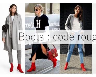 Trend alert : Les bottines rouges