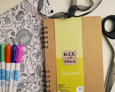{DIY} Coudre un protège-carnet en tissu à colorier